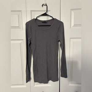 Grey Maternity Long Sleeve Top